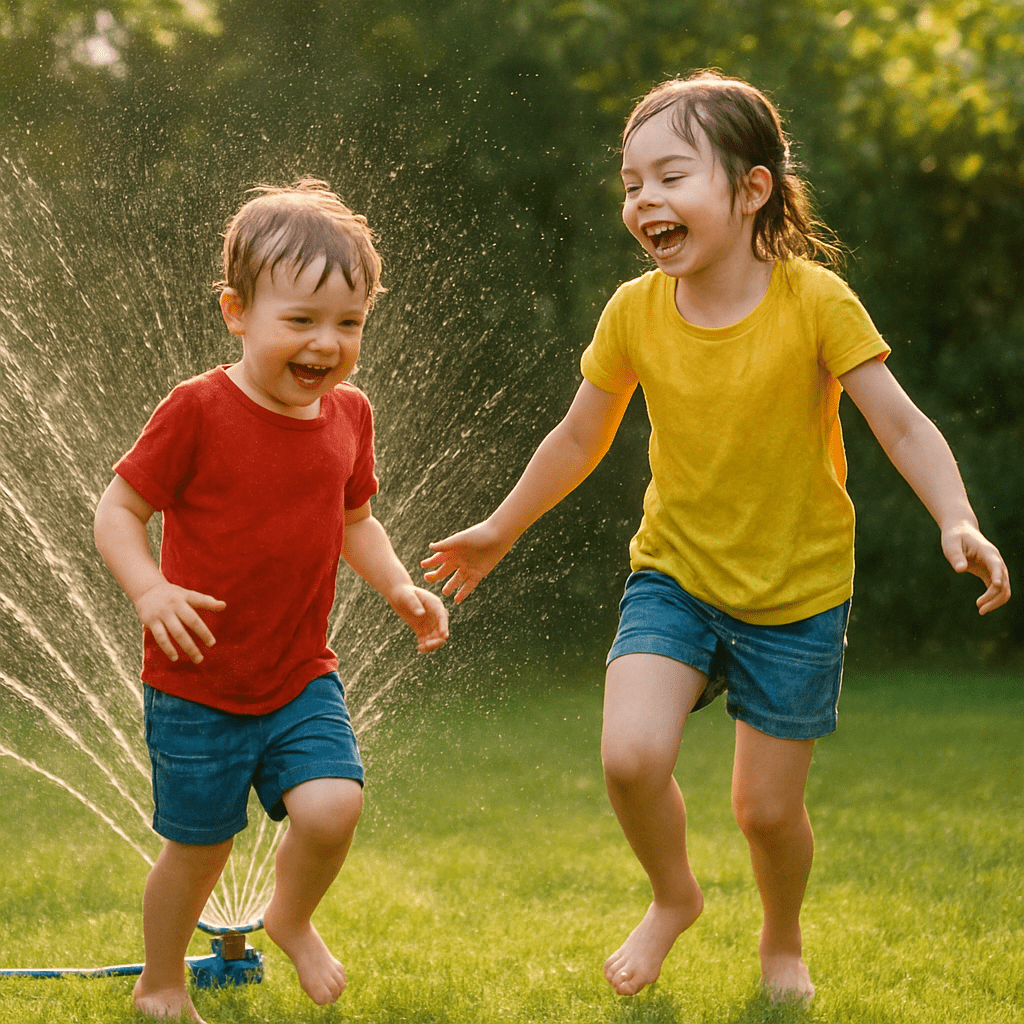 water sprinkler fun